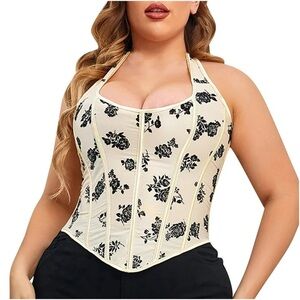 Halter corset top